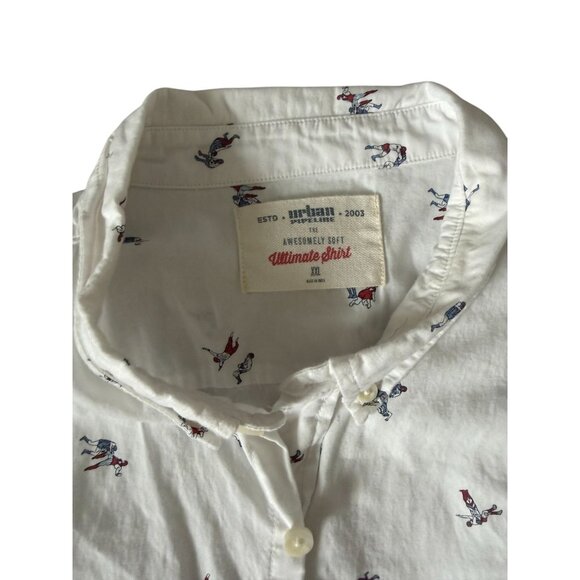 URBAN PIPELINE Men's Luchador Wrestling Button Down Shirt Size XXL - Picture 7 of 9